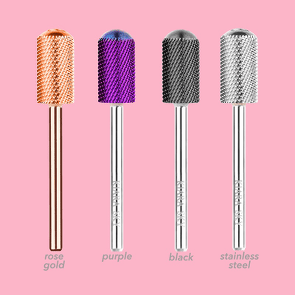 Kiara Sky Nail Drill Bit - Large Smooth Top Coarse (Silver)